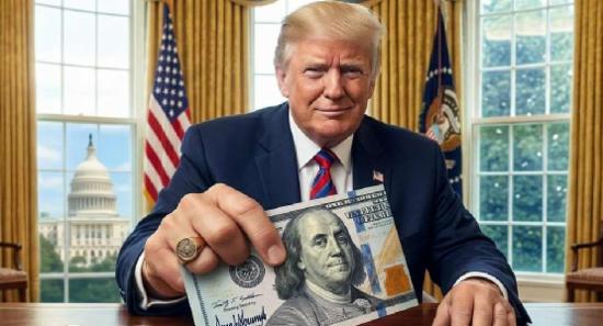 ජනපති ට්‍රම්ප්ගේ අත්සන ඩොලර් නෝට්ටුවලට